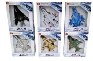 Opakowanie Samolot myśliwiec metalowy MIX