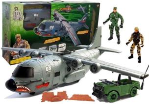 Opakowanie Samolot wojskowy z akcesoriami 75cm