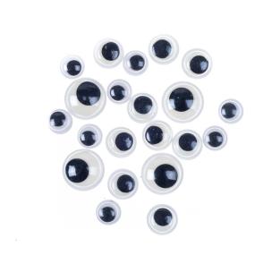 Opakowanie Samoprzylepne ruchome oczka mix świecące 20szt