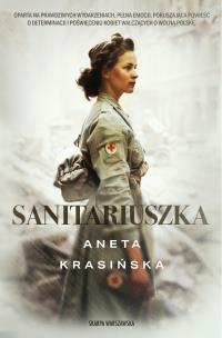 Sanitariuszka. Autor: Aneta Krasińska. Multiszop.pl Okładka książki Sanitariuszka