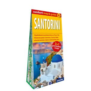 Okładka książki Santorini laminowany map&guide 2w1 przewodnik i mapa