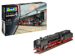 Schnellzuglok BR01 mit Tender 2'2' T32 1:87. Wydawca: Revell. Multiszop.pl Opakowanie Schnellzuglok BR01 mit Tender 2'2' T32 1:87