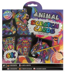 Scratch Cards zwierzęta 6 zdrapek. Wydawca: Grafix. Multiszop.pl Opakowanie Scratch Cards zwierzęta 6 zdrapek