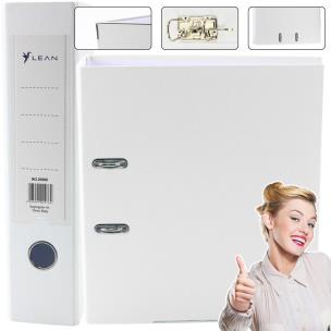 Segregator A4/75mm biały. Wydawca: Leantoys. Multiszop.pl Opakowanie Segregator A4/75mm biały