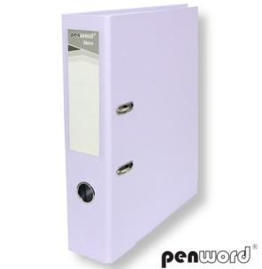 Opakowanie Segregator A4 z okuciem 7,5cm fioletowy pastelowy