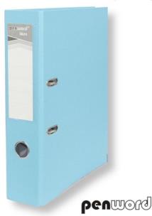 Opakowanie Segregator A4 z okuciem 7,5cm niebieski pastelowy