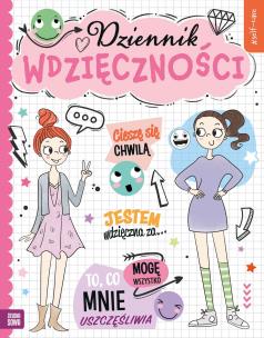 Self-care. Dziennik wdzięczności. Autor: Agnieszka Matz. Multiszop.pl Okładka książki Self-care. Dziennik wdzięczności