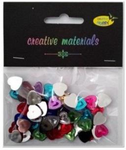 Opakowanie Serca akrylowe 10mm 12g