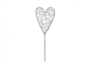 Opakowanie Serce na piku metalowe 48cm