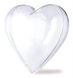 Opakowanie Serce transparentne 10mm 5szt