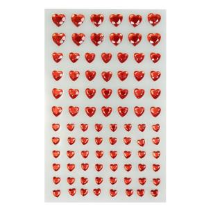 Opakowanie Serduszka kryształki samoprzylepne 84szt