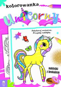 Okładka książki Seria z brokatem Unicorny