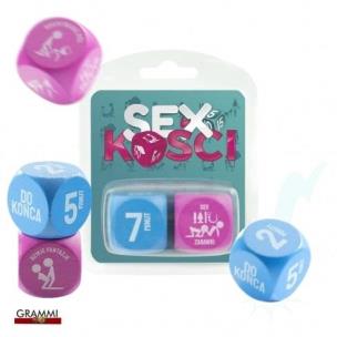 Opakowanie Sex kości niebiesko-różowe
