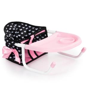 Opakowanie Siedzisko stołowe dla lalek różowo-czarne