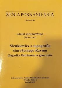 Okładka książki Sienkiewicz a topografia starożytnego Rzymu