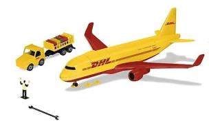 Opakowanie Siku World - Samolot transportowy DHL z akcesoriam