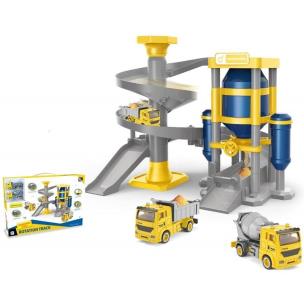 Opakowanie Silos z pojazdami budowlanymi