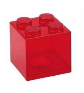 Opakowanie Skarbonka klocek czerwona
