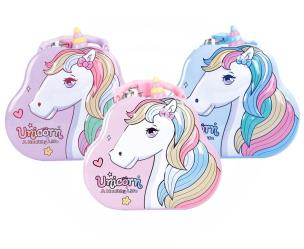 Opakowanie Skarbonka metalowa jednorożec MIX