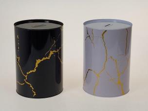 Opakowanie Skarbonka metalowa Marmur MIX