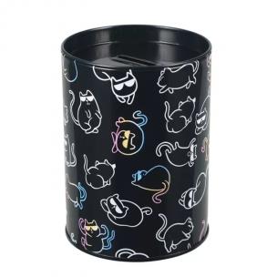 Opakowanie Skarbonka metalowa okrągła Kitty Holo