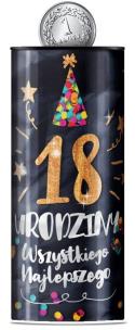 Opakowanie Skarbonka puszka Urodziny 18