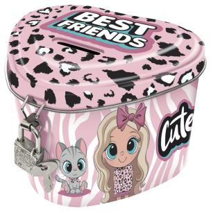 Opakowanie Skarbonka z kłódką serce Best Friends 10 DERFORM