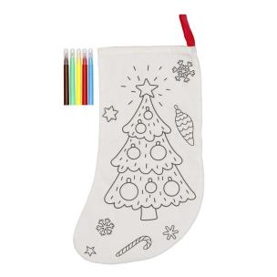 Opakowanie Skarpeta do kolorowania Choinka