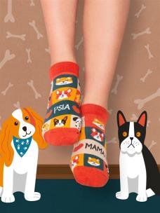 Skarpety stopki Psia mama 35-38. Wydawca: Nadwyraz. Multiszop.pl Opakowanie Skarpety stopki Psia mama 35-38