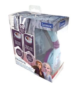 Składane słuchawki Frozen 2 w 1 Bluetooth i przewodowe z zabezpieczeniem głośności dla dzieci HPBT010FZ. Wydawca: Lexibook. Multiszop.pl Opakowanie Składane słuchawki Frozen 2 w 1 Bluetooth i przewodowe z zabezpieczeniem głośności dla dzieci HPBT010FZ