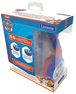Składane słuchawki Psi Patrol 2 w 1 Bluetooth i przewodowe z zabezpieczeniem głośności dla dzieci HPBT010PA. Wydawca: Lexibook. Multiszop.pl Opakowanie Składane słuchawki Psi Patrol 2 w 1 Bluetooth i przewodowe z zabezpieczeniem głośności dla dzieci HPBT010PA
