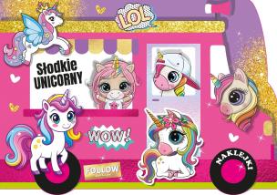 Okładka książki Słodkie unicorny. Kolorowanka z wykrojnika