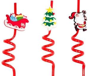 Opakowanie Słomka świąteczna spirala MIX