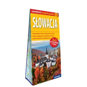 Słowacja laminowany map&guide 2w1 przewodnik i mapa. Autor:   Praca zbiorowa. Multiszop.pl Okładka książki Słowacja laminowany map&guide 2w1 przewodnik i mapa
