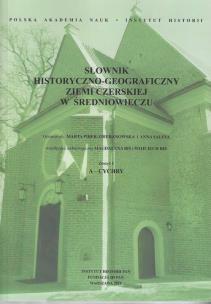 Opakowanie Słownik historyczno-geograficzny ziemi czerskiej w średniowieczu