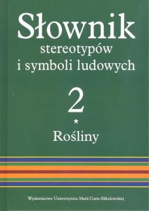 Okładka książki Słownik stereotypów i symboli ludowych t.2, z.I