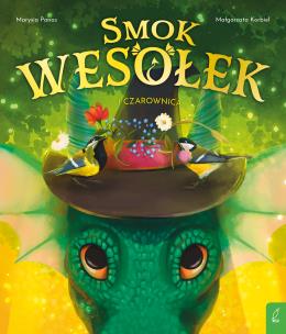 Smok Wesołek i czarownica. Autor: Małgorzata Korbiel, Panas Maria. Multiszop.pl Okładka książki Smok Wesołek i czarownica