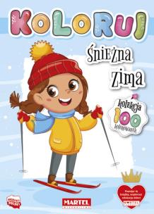 Okładka książki Śnieżna zima. Koloruj
