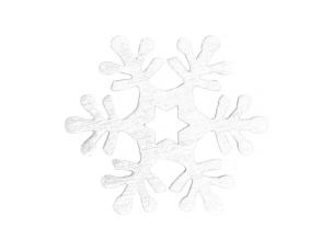 Opakowanie Śnieżynka biała dekoracja drewniana 2cm 24szt