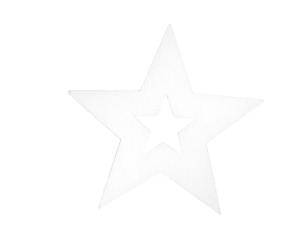 Opakowanie Śnieżynka biała dekoracja drewniana 4cm 12szt