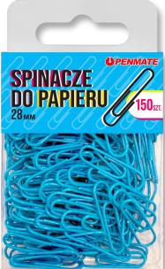 Spinacze do papieru Penmate Jasnoniebieskie 28 mm TT8318. Wydawca: Penmate. Multiszop.pl Opakowanie Spinacze do papieru Penmate Jasnoniebieskie 28 mm TT8318