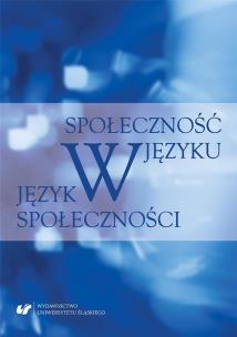 Okładka książki Społeczność w języku - język w społeczności