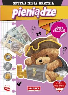 Okładka książki Spytaj Misia Krzysia. Pieniądze z naklejkami