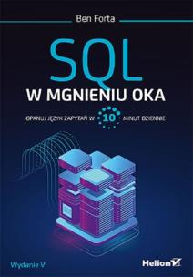 Okładka książki SQL w mgnieniu oka.