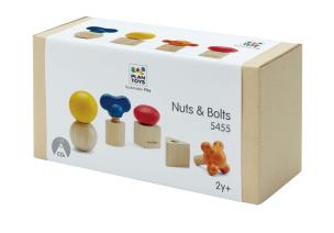 Śruby Wkrętki kolorowe zabawki drewniane. Wydawca: Plan toys. Multiszop.pl Opakowanie Śruby Wkrętki kolorowe zabawki drewniane