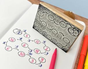 Opakowanie Stempel wąż matematyczny