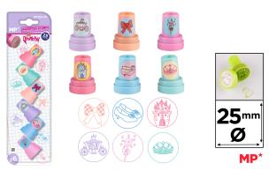 Stempelki dla dzieci Księżniczka 6szt. Wydawca: MP Main Paper. Multiszop.pl Opakowanie Stempelki dla dzieci Księżniczka 6szt