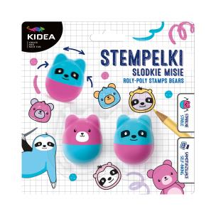 Stempelki wańka wstańka Misie Kidea. Wydawca: Derform. Multiszop.pl Opakowanie Stempelki wańka wstańka Misie Kidea
