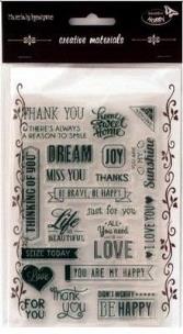 Opakowanie Stemple kreatywne angielskie kultowe napisy