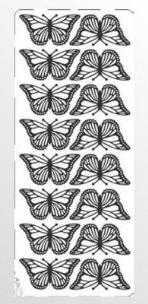 Opakowanie Stiker ażurowy srebrny